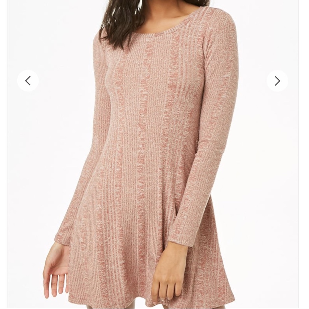 FOREVER 21 marked knit pink mini dress